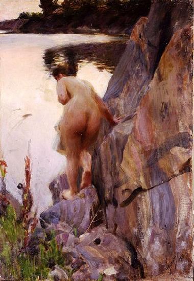 Anders Zorn Sommerabend oil painting picture
